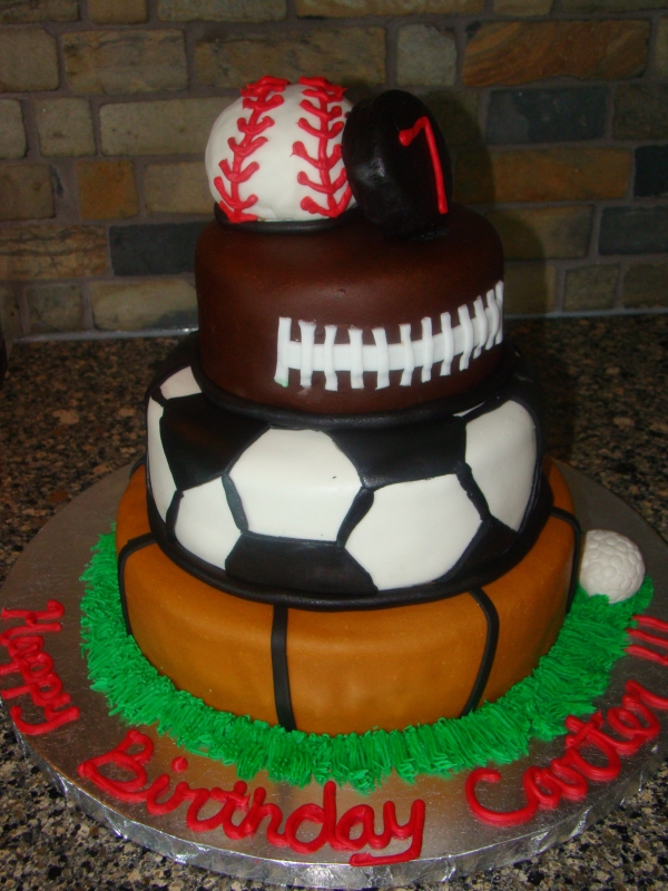 Sports Birthday Cake Sports Birthday Cake