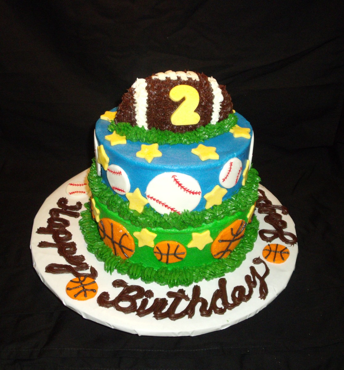 Sports Theme Birthday Cake Sports Theme Birthday Cake