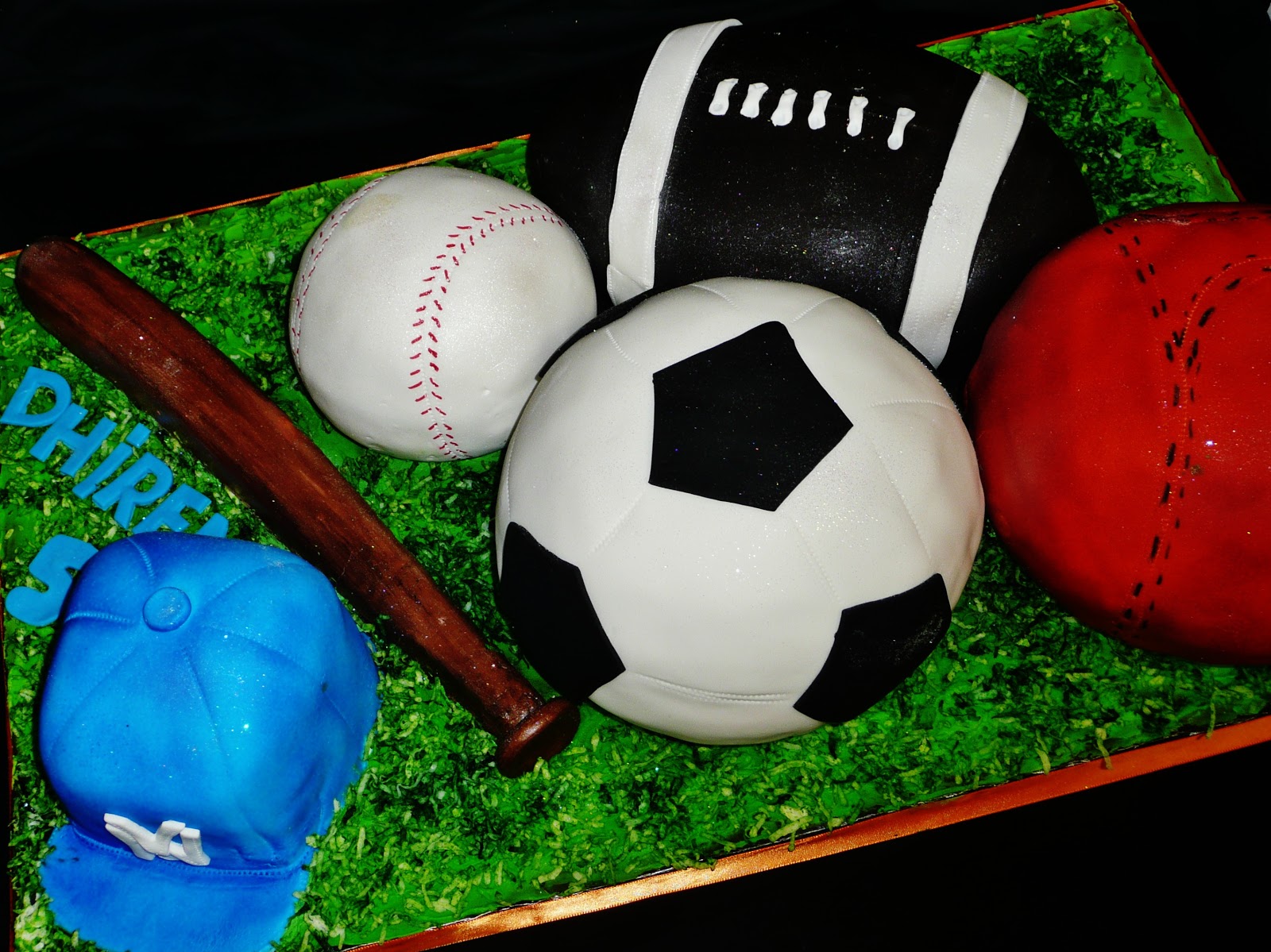 Sports-Themed Birthday Cake