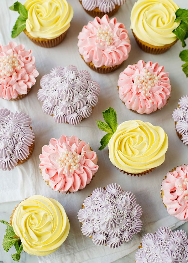 Spring Flower Cupcakes