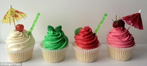 Strawberry Daiquiri Cupcakes