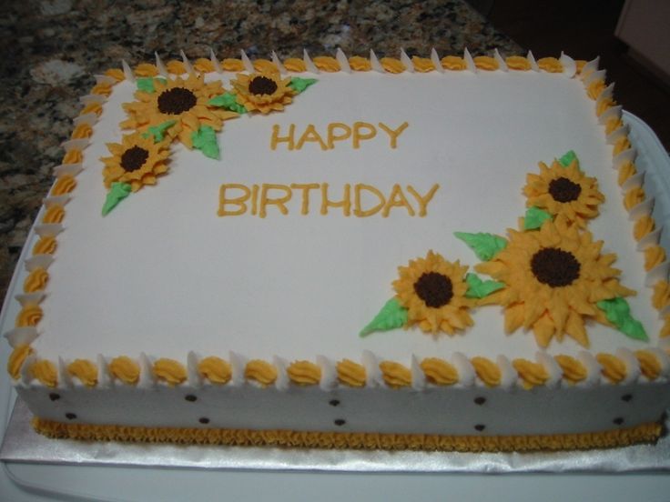 Sunflower Cake with Buttercream