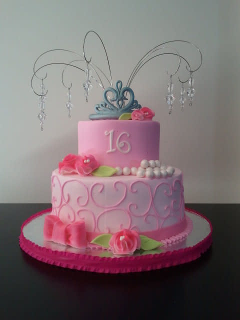 Sweet 16 Cake Buttercream Icing