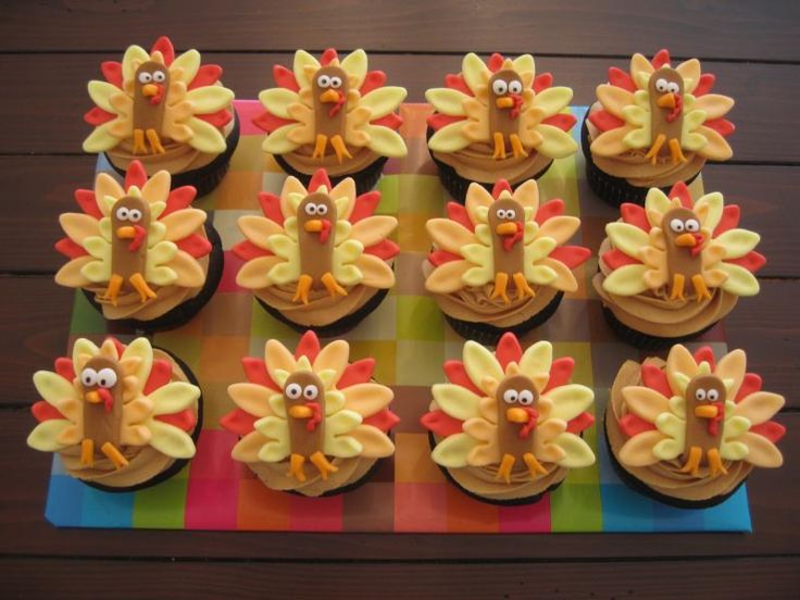 Sweet Turkey Cupcakes