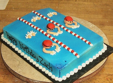 Swimming Birthday Cake Ideas