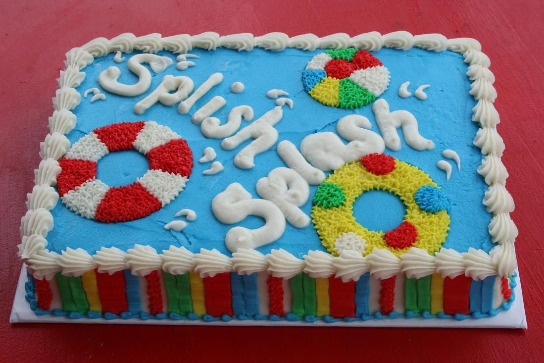 Swimming Pool Party Birthday Cake Swimming Pool Party Birthday Cake