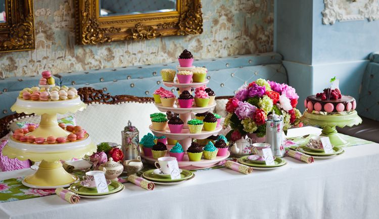 Tea Party Bridal Shower Theme Cupcakes