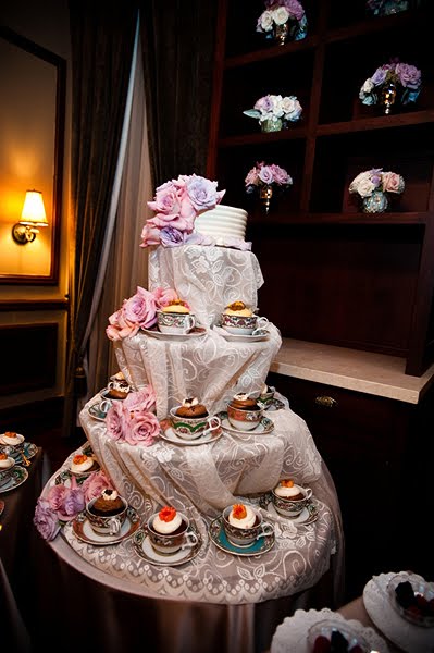 Tea Party Cupcake Display