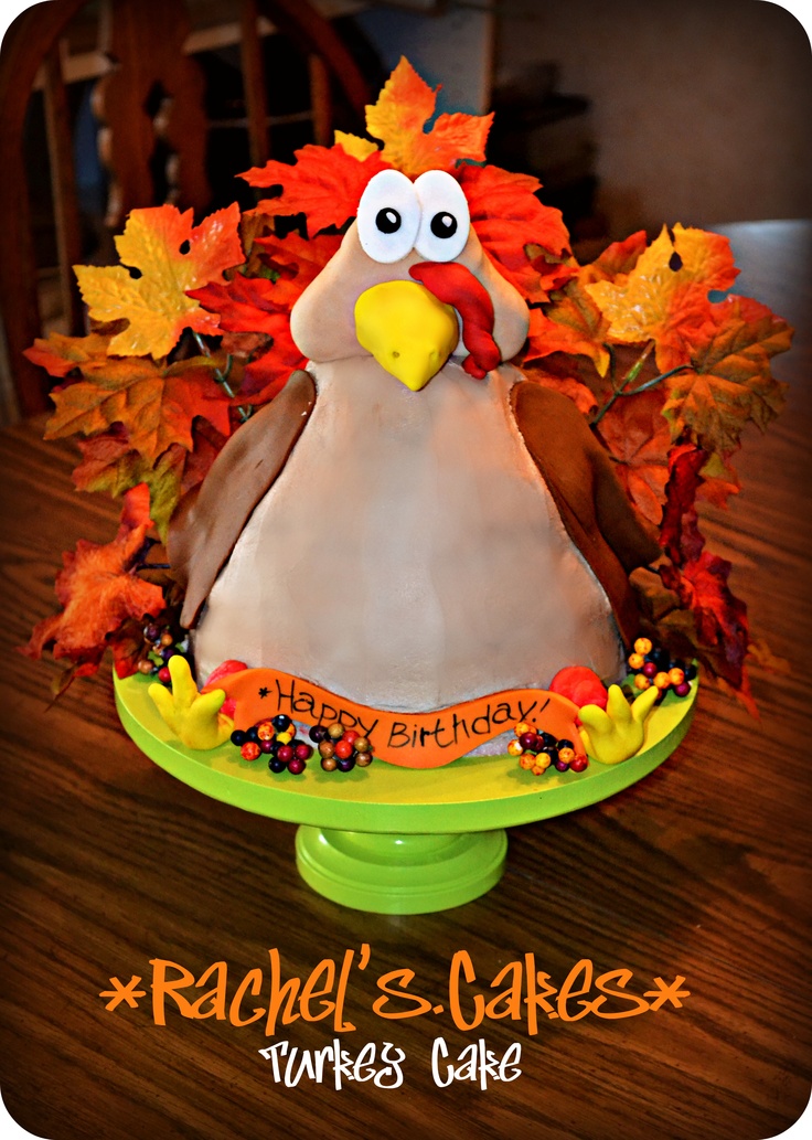 Thanksgiving Turkey Birthday Cake