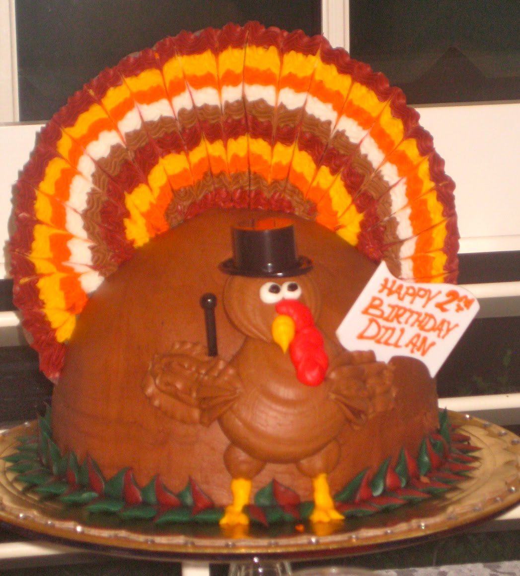 Thanksgiving Turkey Birthday Cake