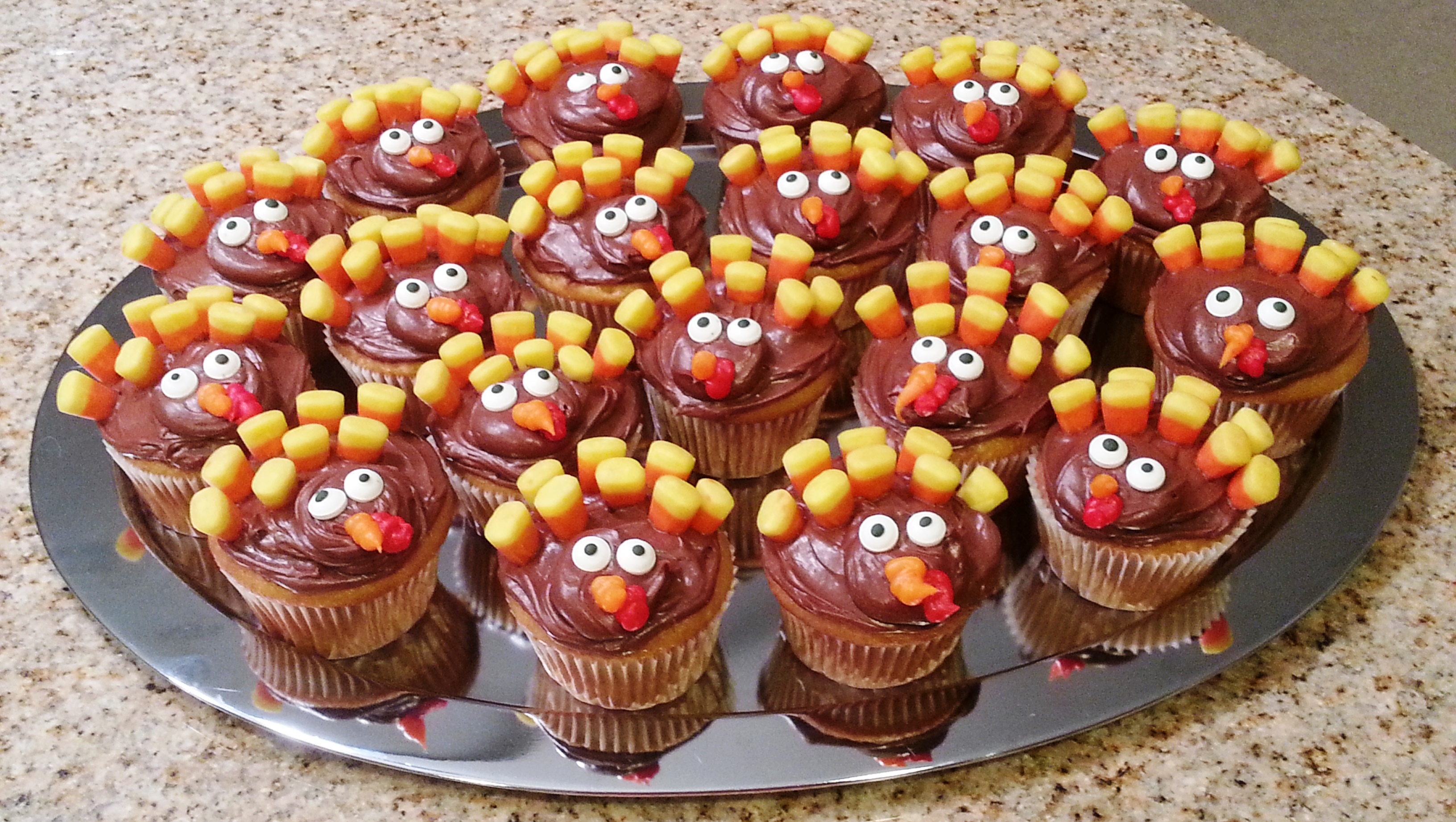 Thanksgiving Turkey Cupcakes Recipe