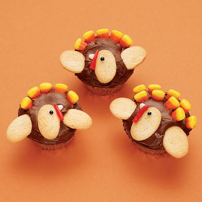 Thanksgiving Turkey Cupcakes Recipe