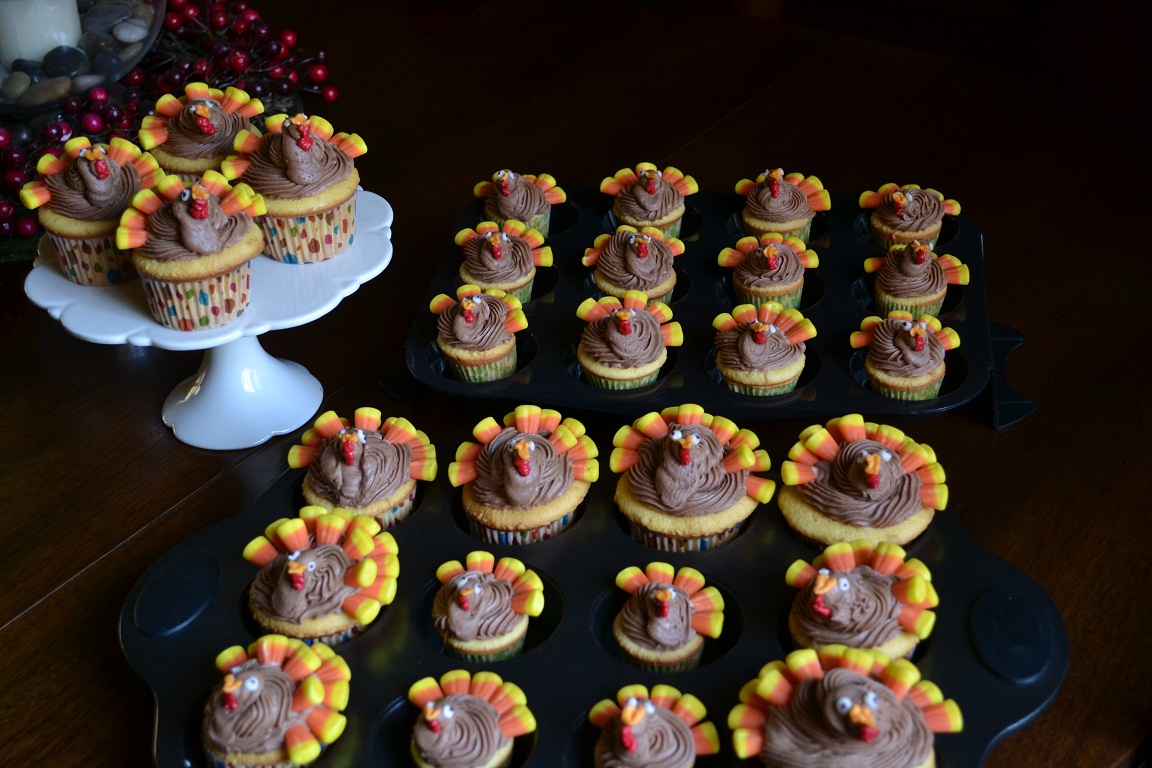 Thanksgiving Turkey Cupcakes