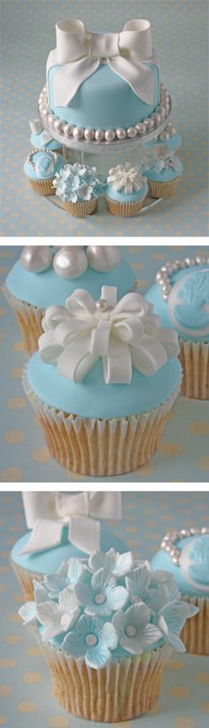 Tiffany Blue Baby Shower Cake