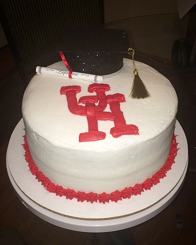 University of Houston Graduation Cake