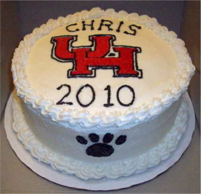University of Houston Graduation Cake University of Houston Graduation Cake