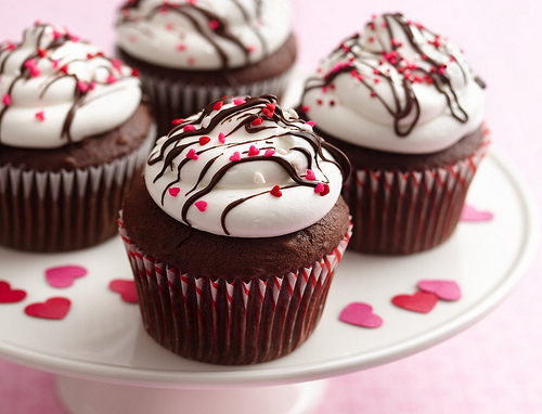 Valentine Cupcakes in a Cup