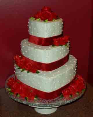 Valentine's Day Wedding Cake Valentine's Day Wedding Cake