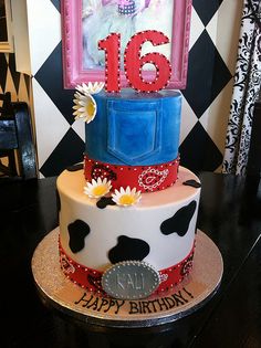 Western Theme Birthday Cake Western Theme Birthday Cake