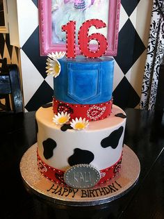 Western Theme Birthday Cake