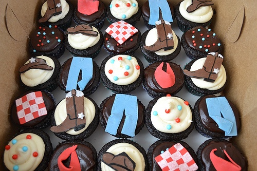 Western Themed Cupcakes