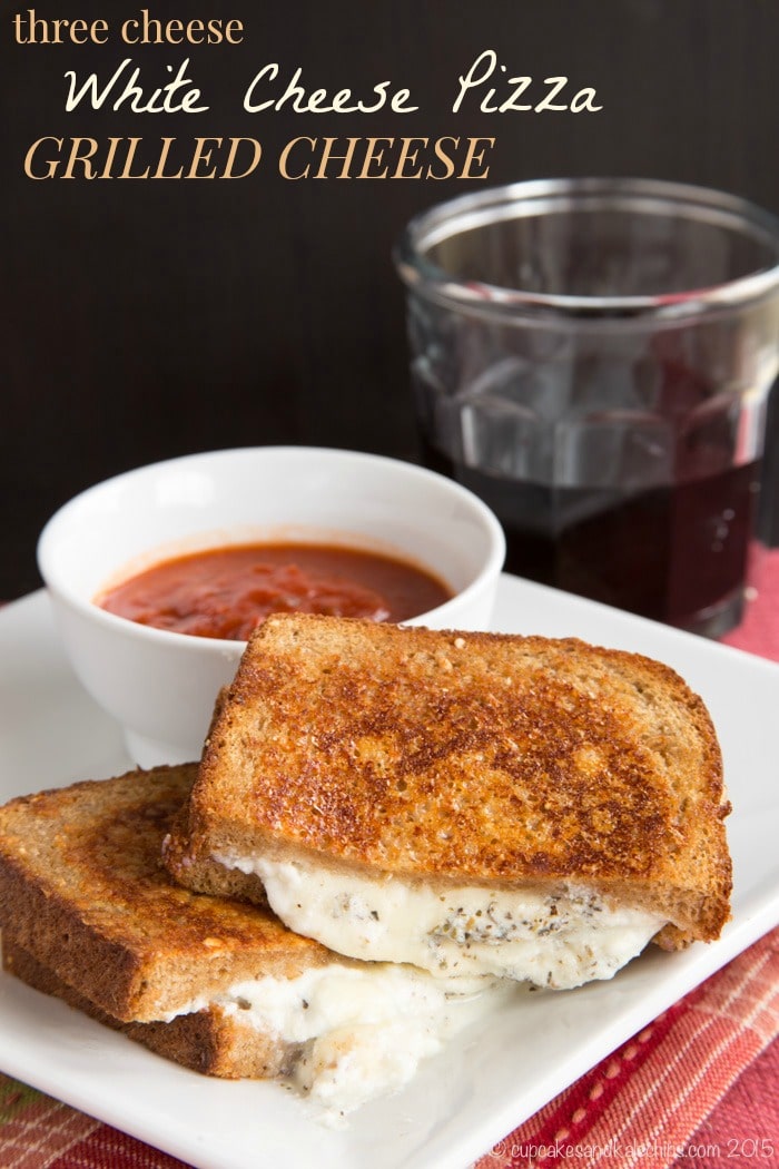 White Pizza Grilled Cheese Sandwich White Pizza Grilled Cheese Sandwich