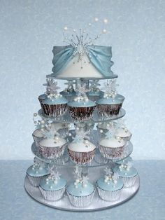 Winter Wonderland Wedding Cake Cupcakes Winter Wonderland Wedding Cake Cupcakes