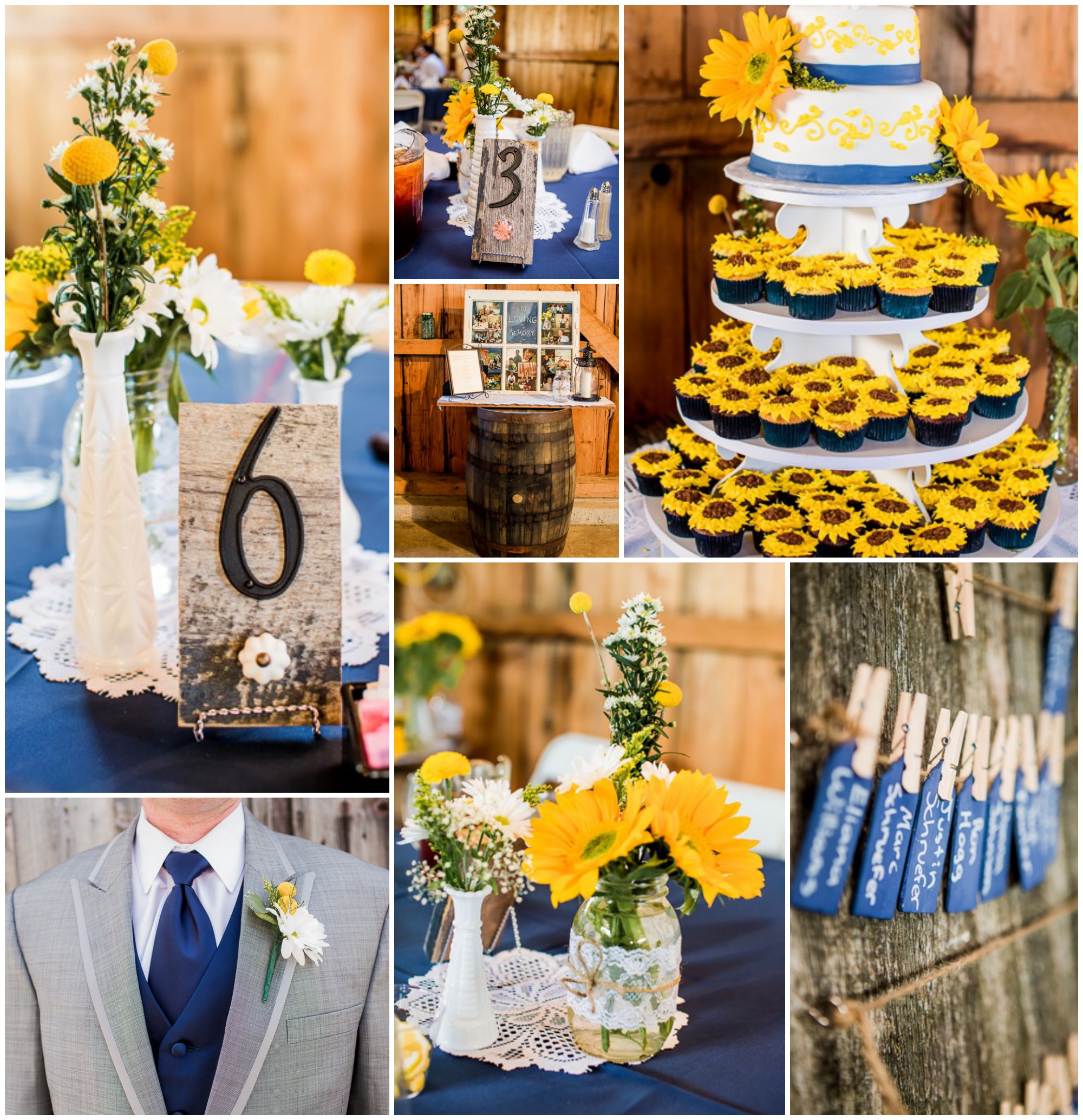 Yellow Country Themed Wedding