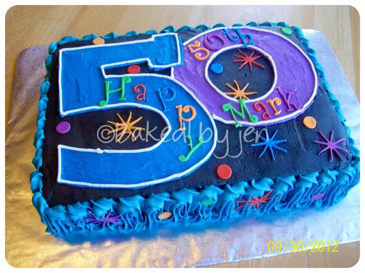 50th Birthday Party Cake