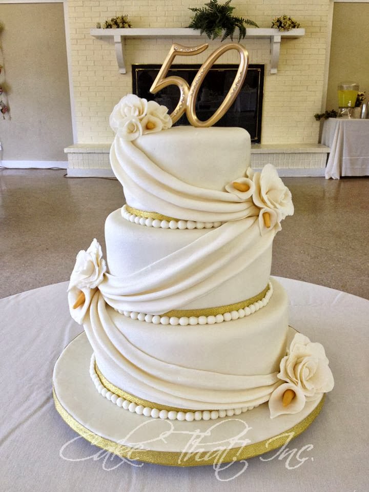 50th Wedding Anniversary Cake