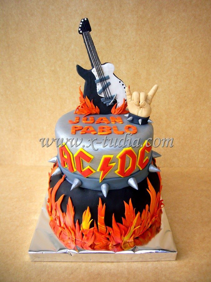 AC DC Birthday Cake AC DC Birthday Cake