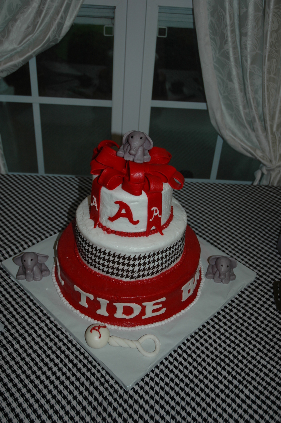 Alabama Crimson Tide Baby Shower Cake
