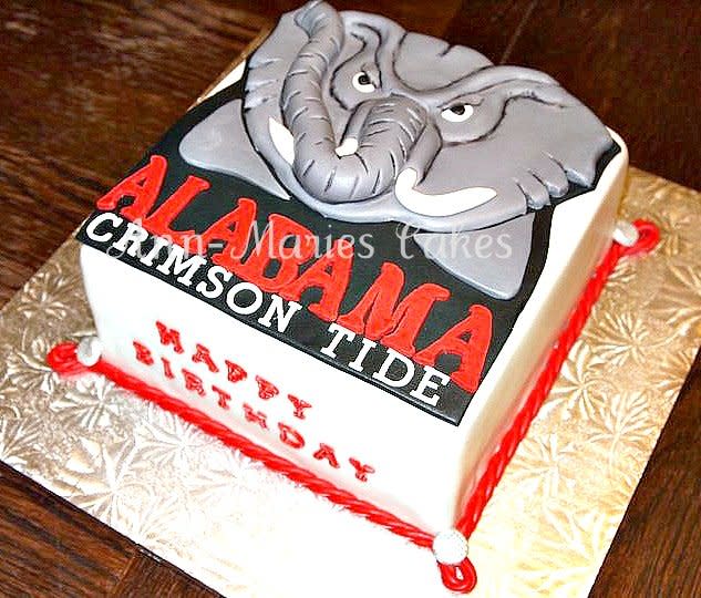 Alabama Crimson Tide Birthday Cake Alabama Crimson Tide Birthday Cake