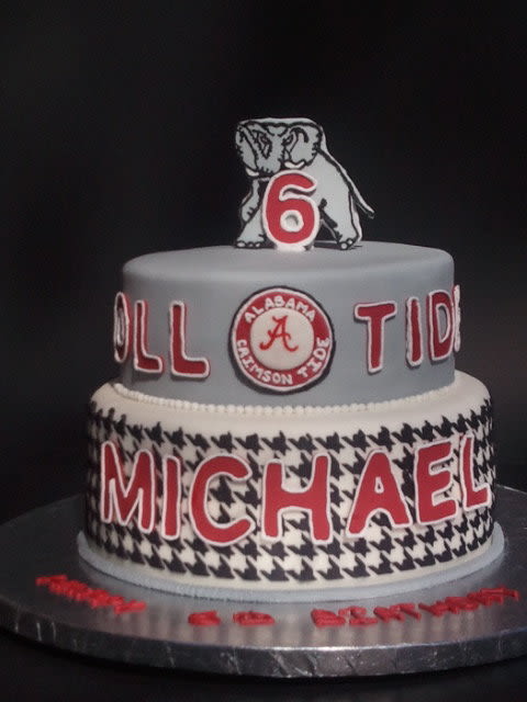 Alabama Crimson Tide Birthday Cake