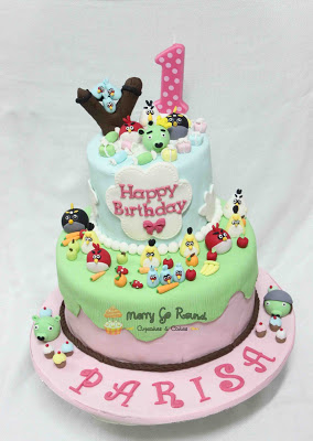 Angry Birds Girly Cake Angry Birds Girly Cake