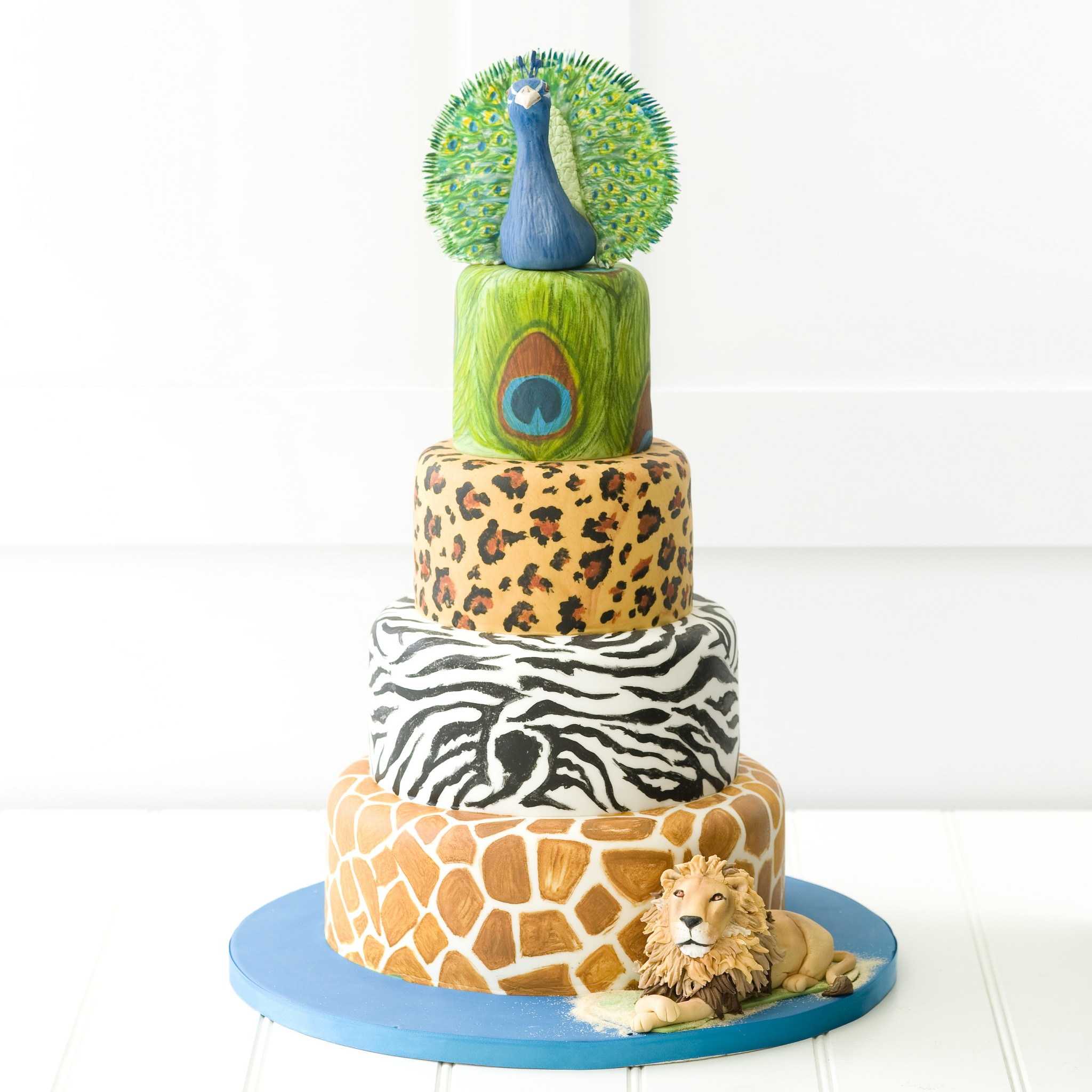 Animal Themed Wedding Cake