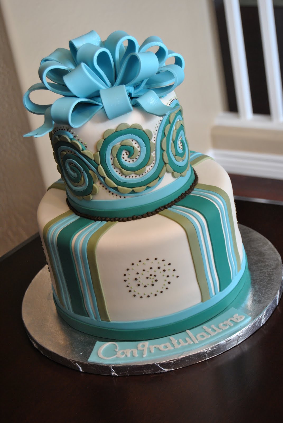6 Photos of Baby Shower Boy Fondant Cakes