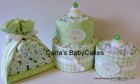 Baby Diaper Cake Stork Bundle