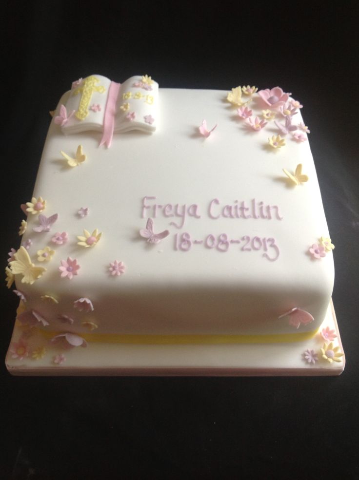 Baby Girl Christening Cake Ideas