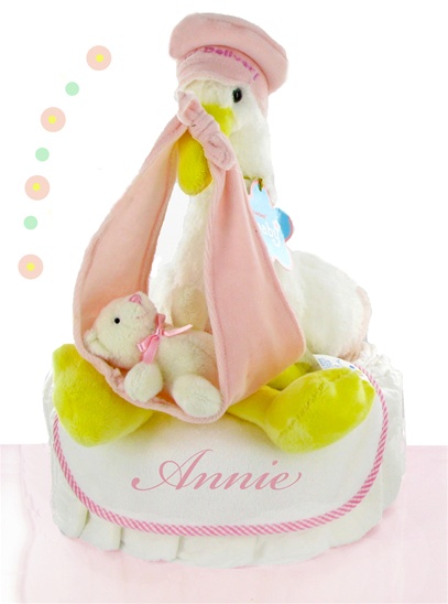 Baby Girl Diaper Cake Baby Girl Diaper Cake