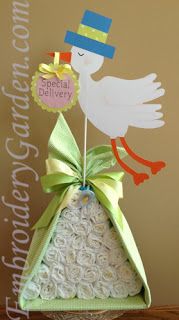 Baby Shower Stork Centerpiece