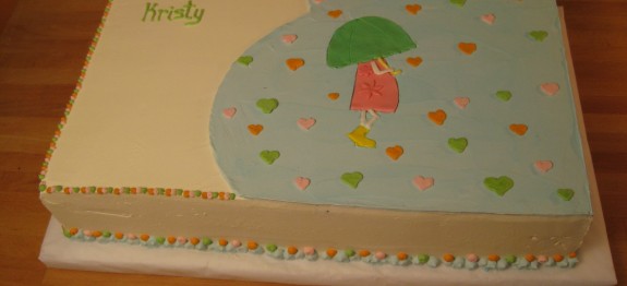 Baby Shower Umbrella Cake