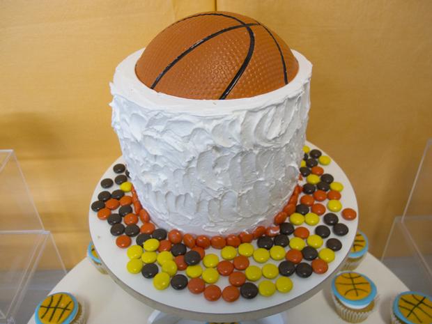 Basketball Baby Shower Cake