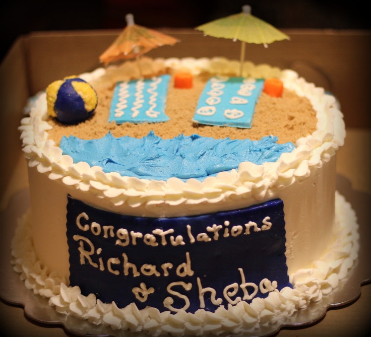 7 Photos of Beach Themed Retirement Cakes