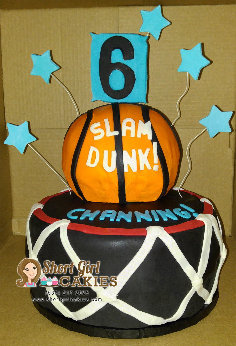 Birthday Cake Basketball Slam Dunk