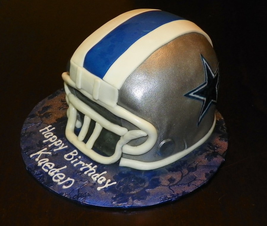 Birthday Cake Dallas Cowboys Helmet