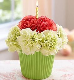 Birthday Cupcake Flower Arrangement