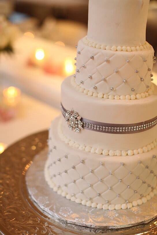 Bling Wedding Cake with Fondant