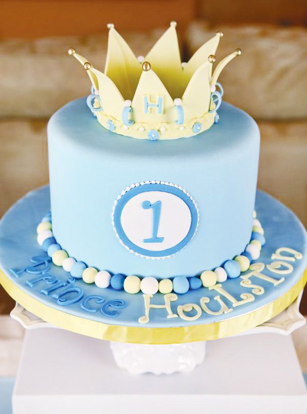 Boy Prince Theme Birthday Cake Ideas