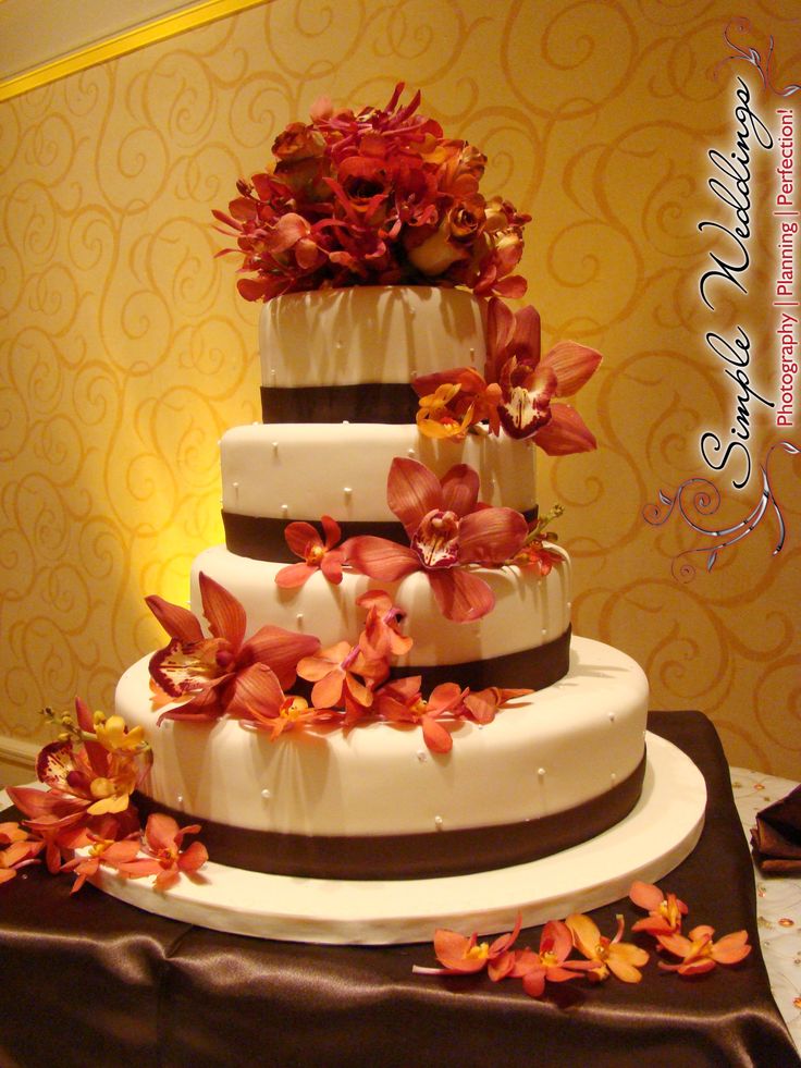 Burnt Orange and Brown Wedding